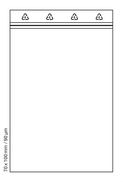 Druckverschlussbeutel 70 x 100